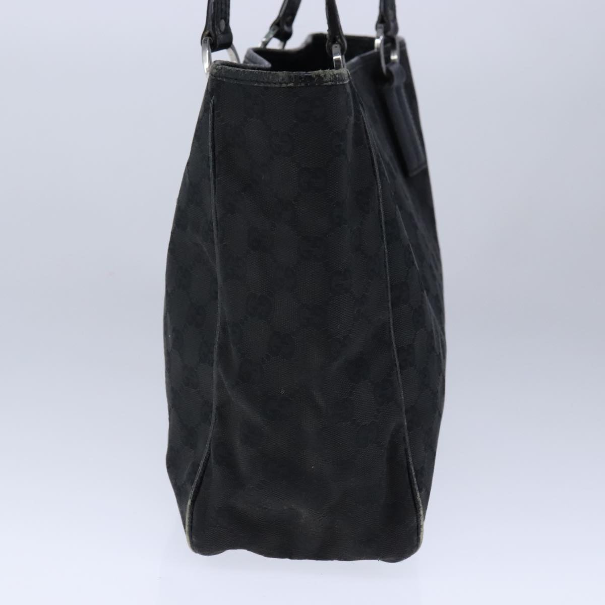 Gucci Gg Canvas Black Canvas Tote Bag (Pre-Owned)