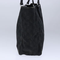 Gucci Gg Canvas Black Canvas Tote Bag (Pre-Owned)