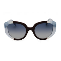 Moschino Sunglasses Cat Eye Full Rim, Blue/Brown Frame and Dark Blue Gradient Lens MOS173/S0S9W08