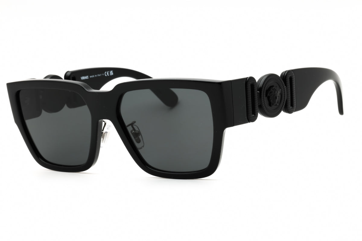 Versace Versace Sunglasses Square Full Rim, Black Frame and Dark Grey Lens VE4483D536087