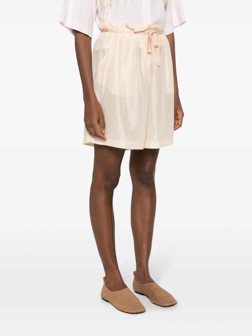 Forte_forte Forte_Forte Women Bermuda Shorts In Habotai Silk