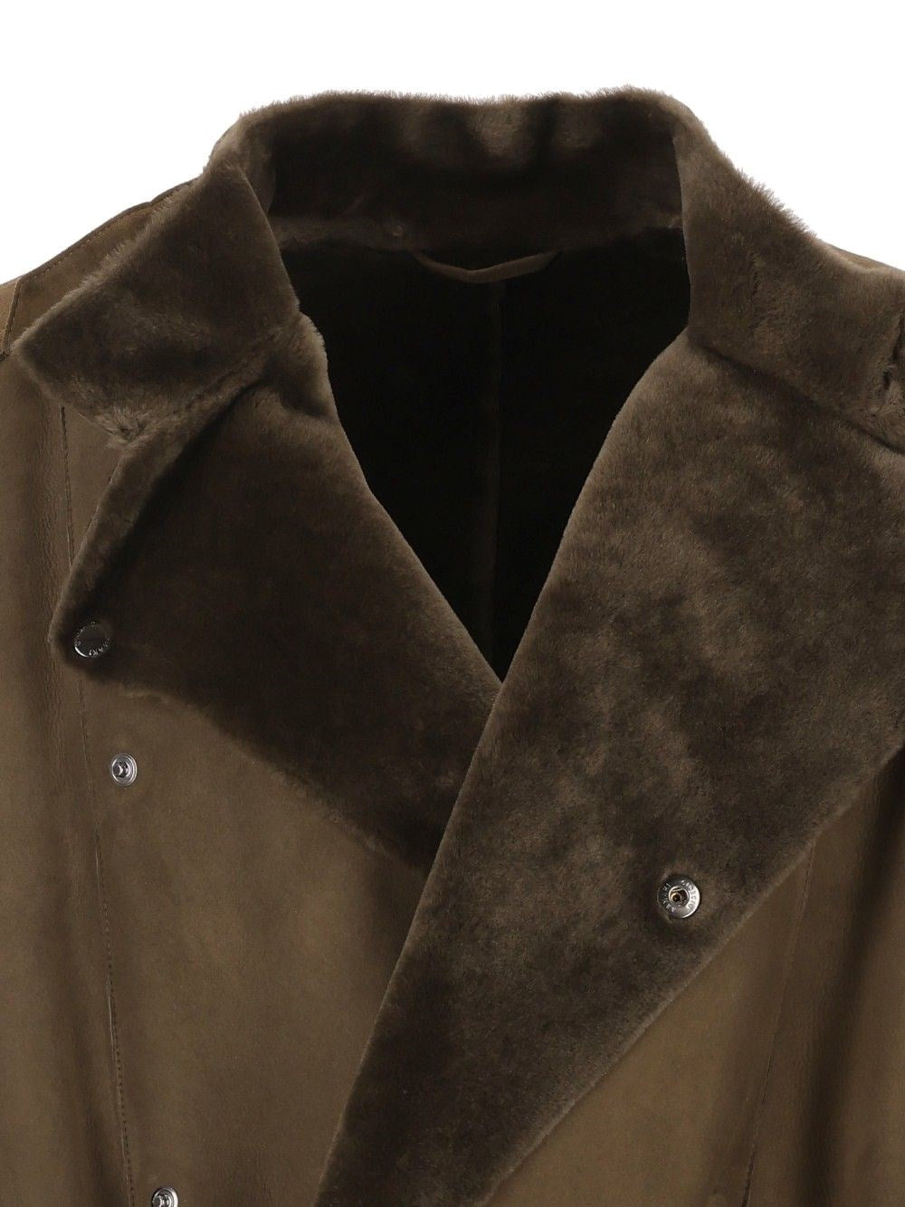 Giorgio Armani Men Double-Breasted Trench Coat