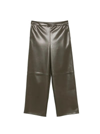 Max mara Max Mara Women Maxmara `S Leather-Look Cropped Pants