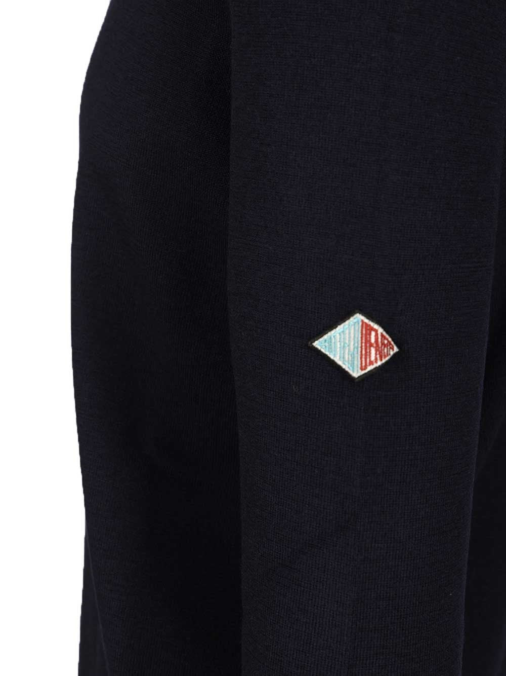 Bottega Veneta Men Navy Blue Wool Turtleneck Sweater