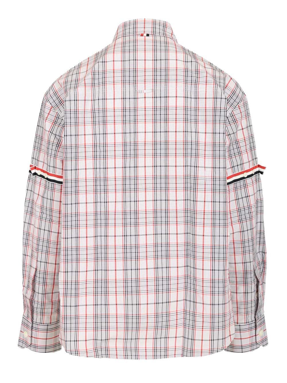 Thom Browne Men Oversized Cotton Poplin Shirt