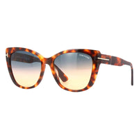 Tom Ford Butterfly Full Rim, with a Shiny Black frame and Smoke Gradient Polarized lens.