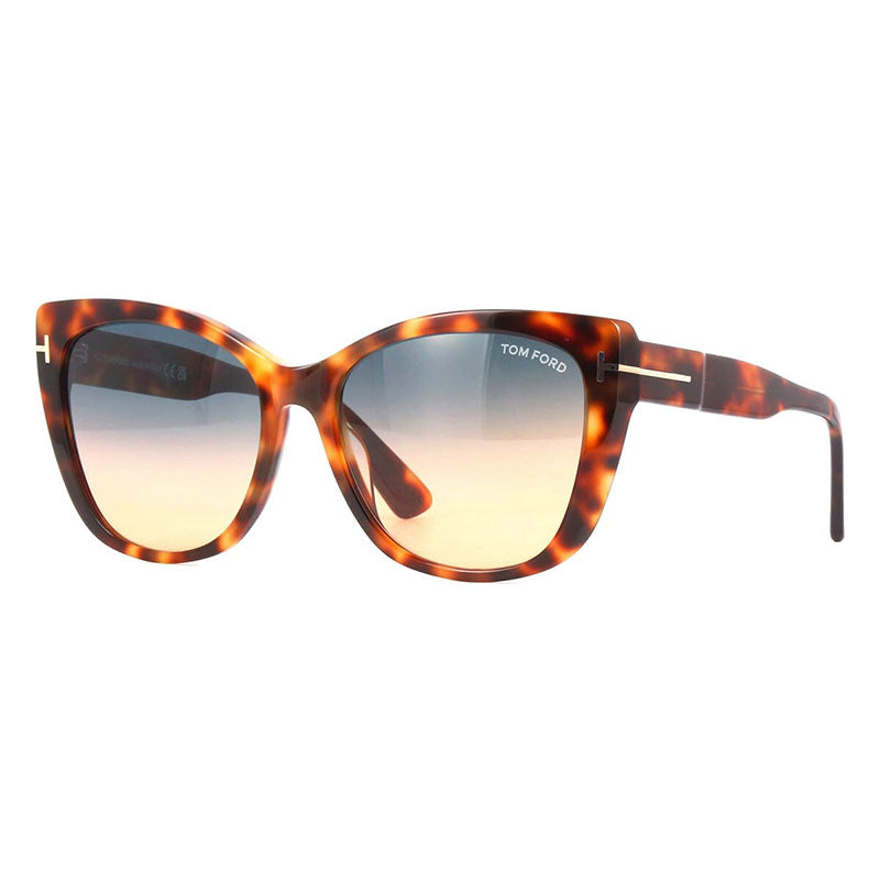 Tom Ford Butterfly Full Rim, with a Shiny Black frame and Smoke Gradient Polarized lens.