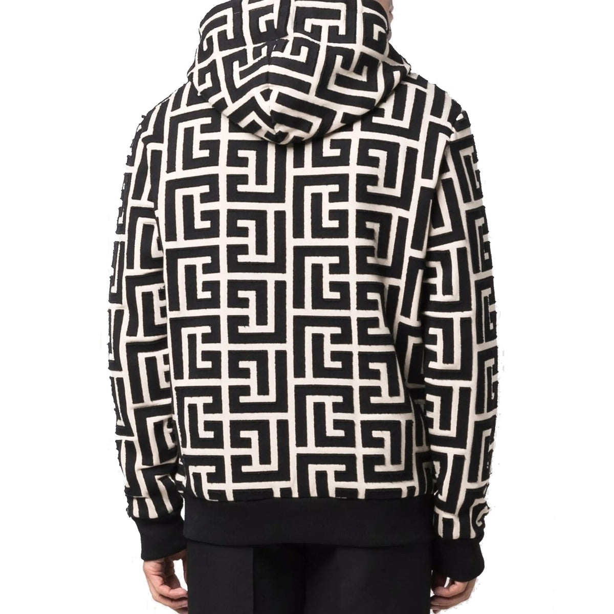 Balmain Balmain Monogrammed Hooded Sweatshirt Men