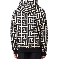 Balmain Balmain Monogrammed Hooded Sweatshirt Men