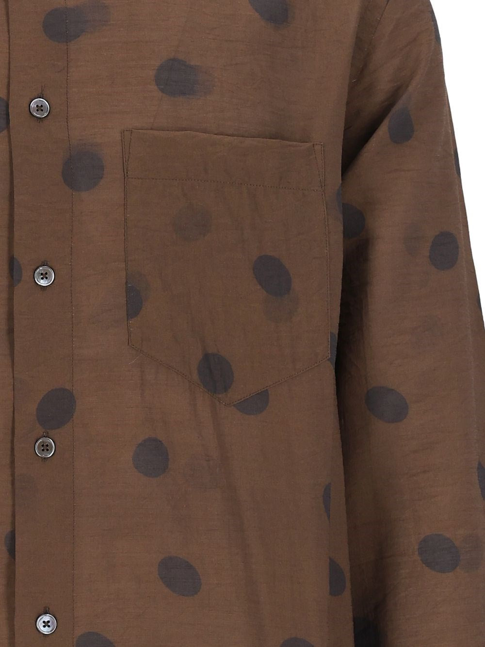 Paul Smith Paul Smith Men Viscose And Wool Polka Dot Shirt