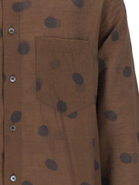 Paul Smith Paul Smith Men Viscose And Wool Polka Dot Shirt