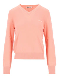 Miu Miu Women V-Neck Wool Sweater