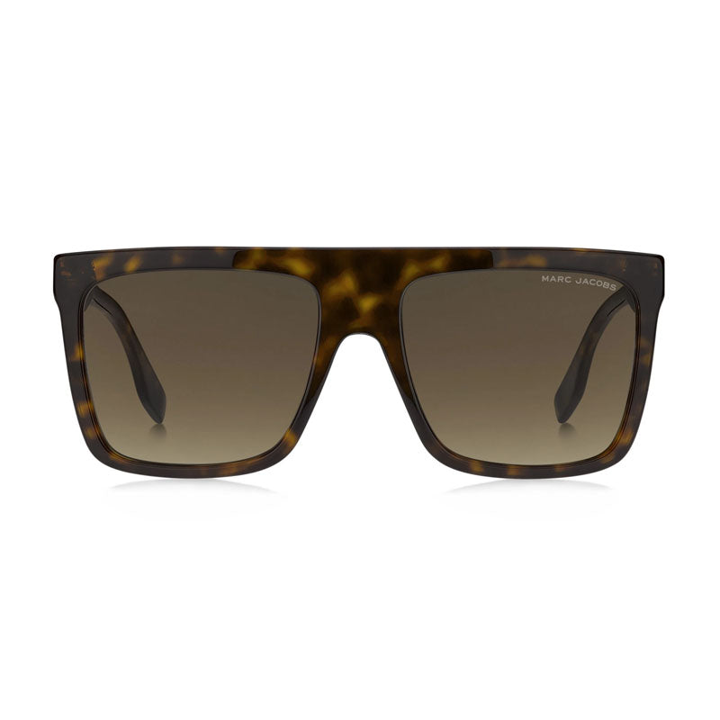 Marc Jacobs Sunglasses Square Full Rim, Havana Frame and Brown Gradient Lens MARC639/S0086HA