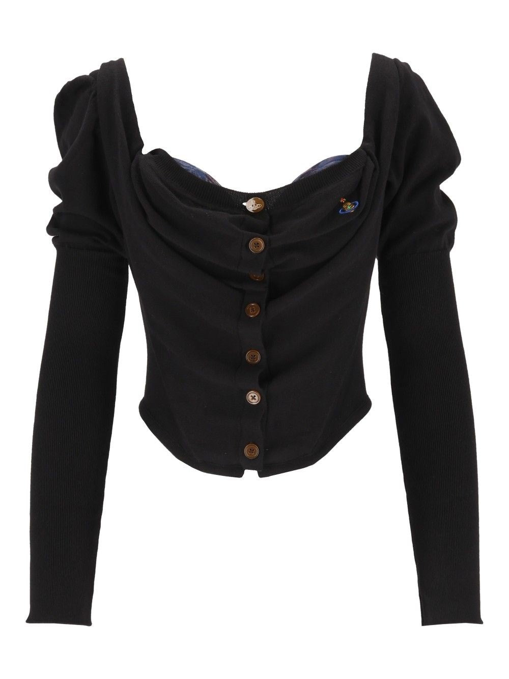 Vivienne Westwood Women Knitted Cardigan Corset Bea