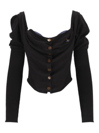 Vivienne Westwood Women Knitted Cardigan Corset Bea