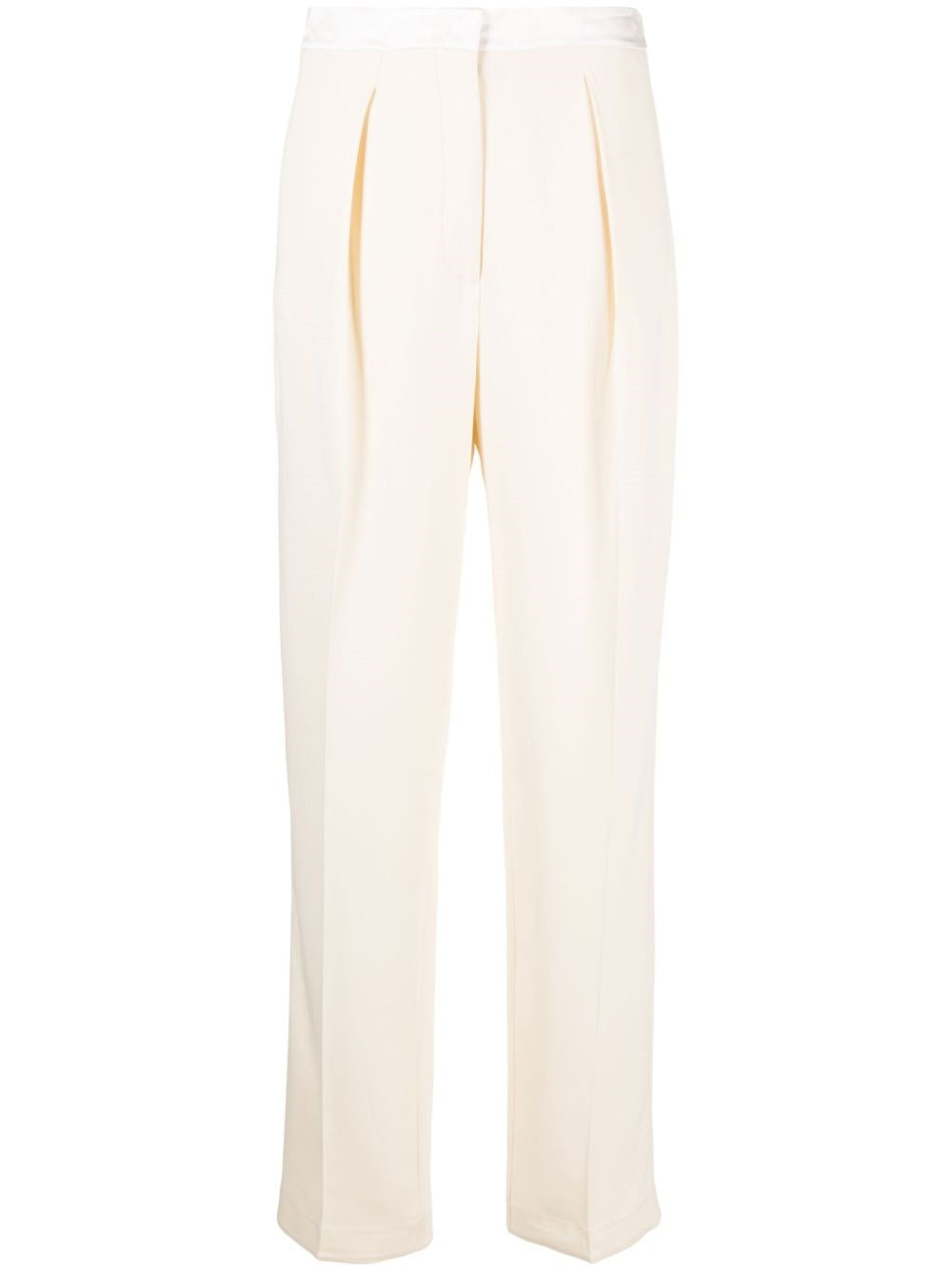 Forte_Forte Women Ivory Tuxedo Trousers