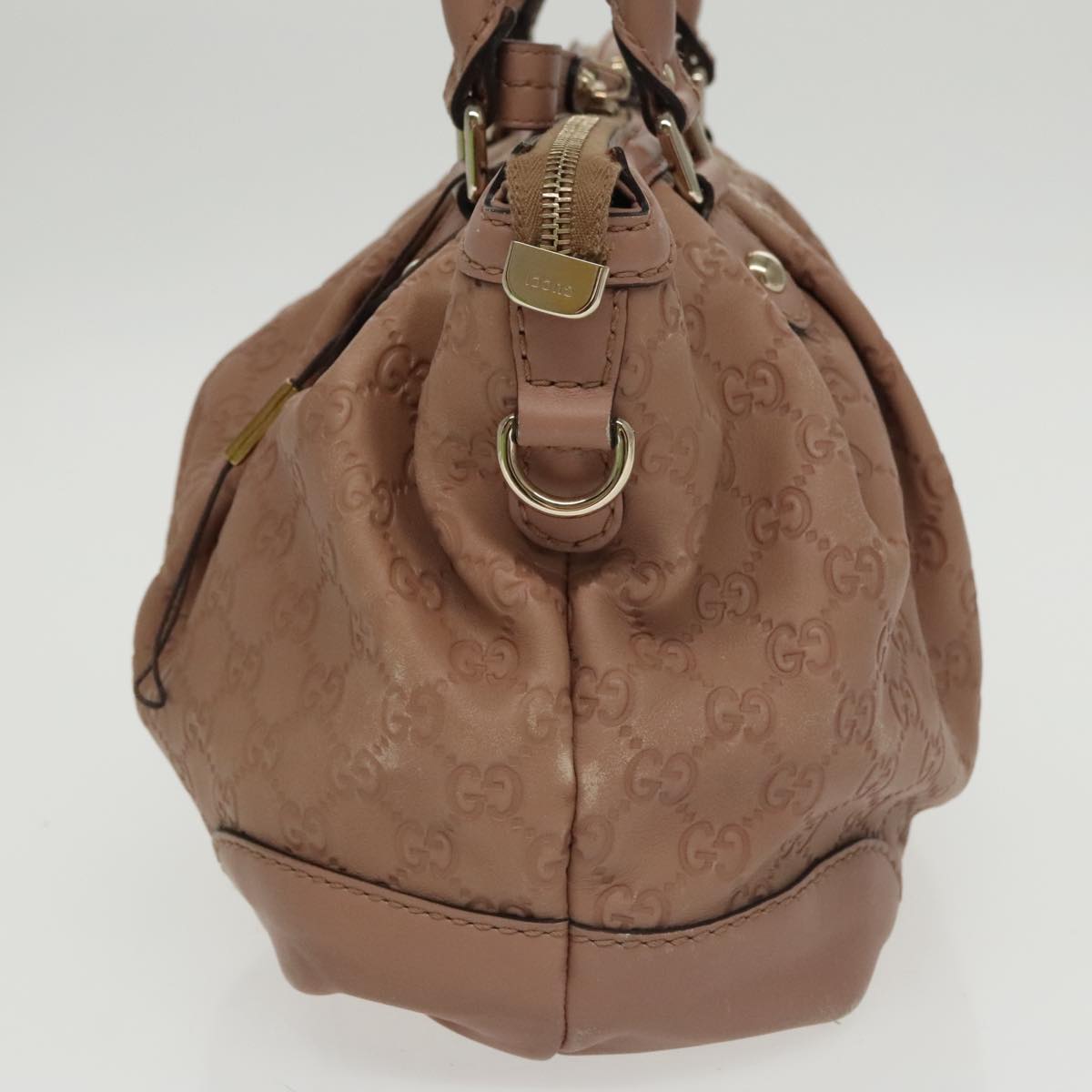 Gucci Gg Canvas Brown Leather Handbag (Pre-Owned)