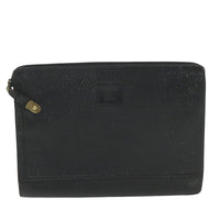 Burberry Black Leather Briefcase Bag (Pre-Owned) OS Black