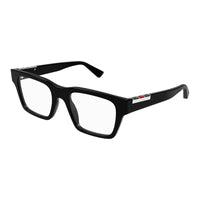 Gucci Eyeglasses Square Full Rim, Black Frame and Clear Demo Lenses Lens GG1889O005
