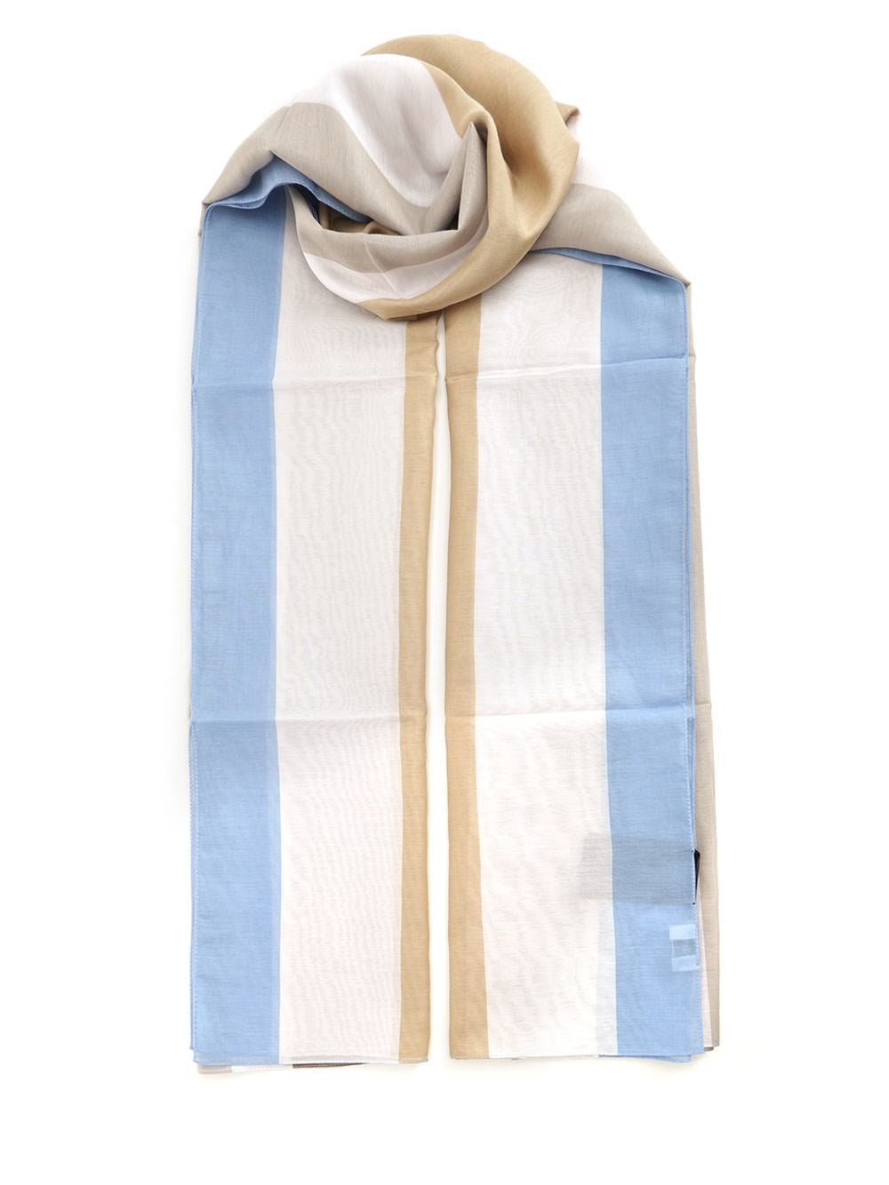 Saint Laurent Women Cotton And Silk Scarf