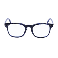 Fred Eyeglasses Square Full Rim, Blue Havana Frame and Clear Demo Lens Lens FG50006I092