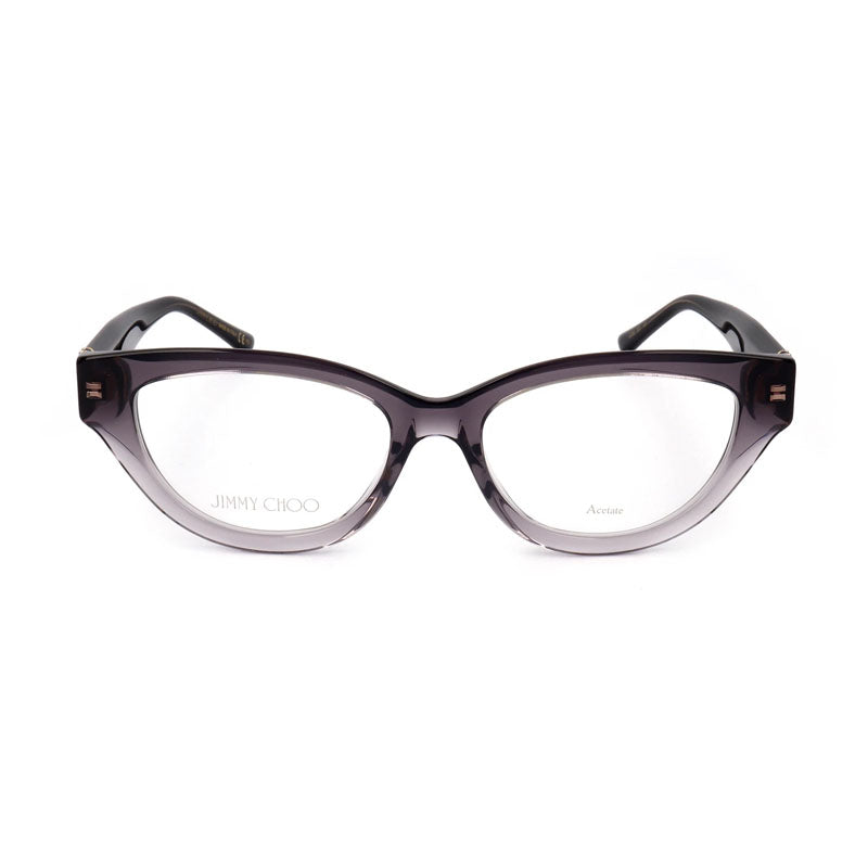 Jimmy Choo Eyeglasses Cat Eye Full Rim, Grey Gradient Frame and Clear Demo Lens Lens JC3500KB700