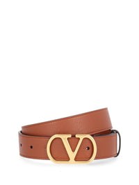 Valentino Garavani Valentino Garavani Women Vlogo Signature Leather Belt