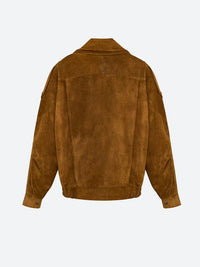 Saint Laurent Women Bomber Jacket In Vintage Split Leather