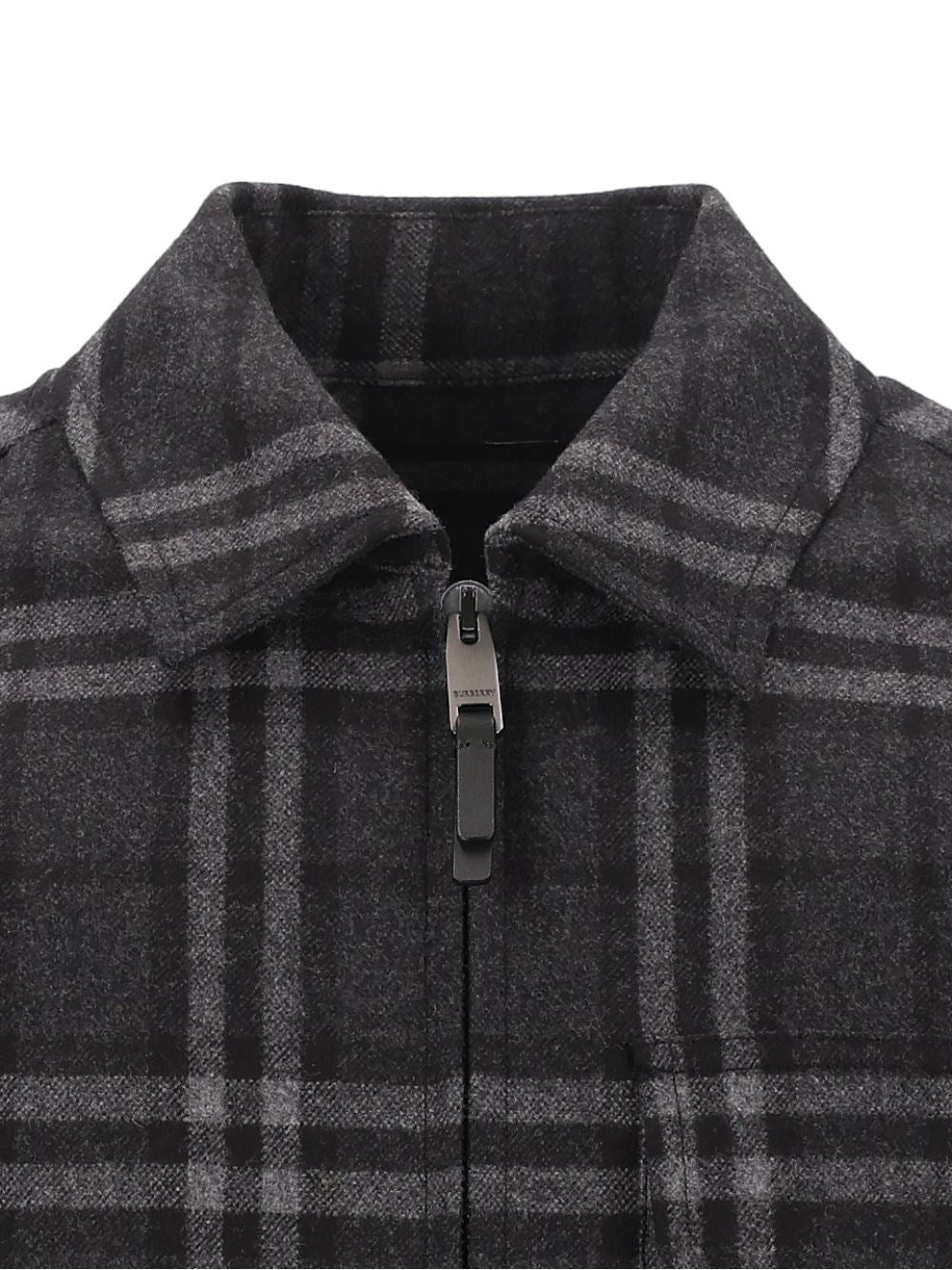 Burberry Men Check Wool And Cashmere Overshirt