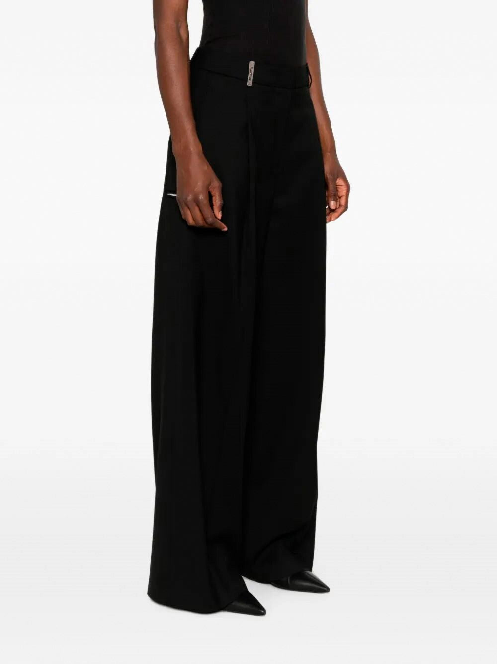 Peserico Women Wool Gabardine Palazzo Pants