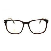 David Beckham David Beckham Eyeglasses Square Full Rim, Havana Frame and Clear Demo Lenses Lens DB1083008600