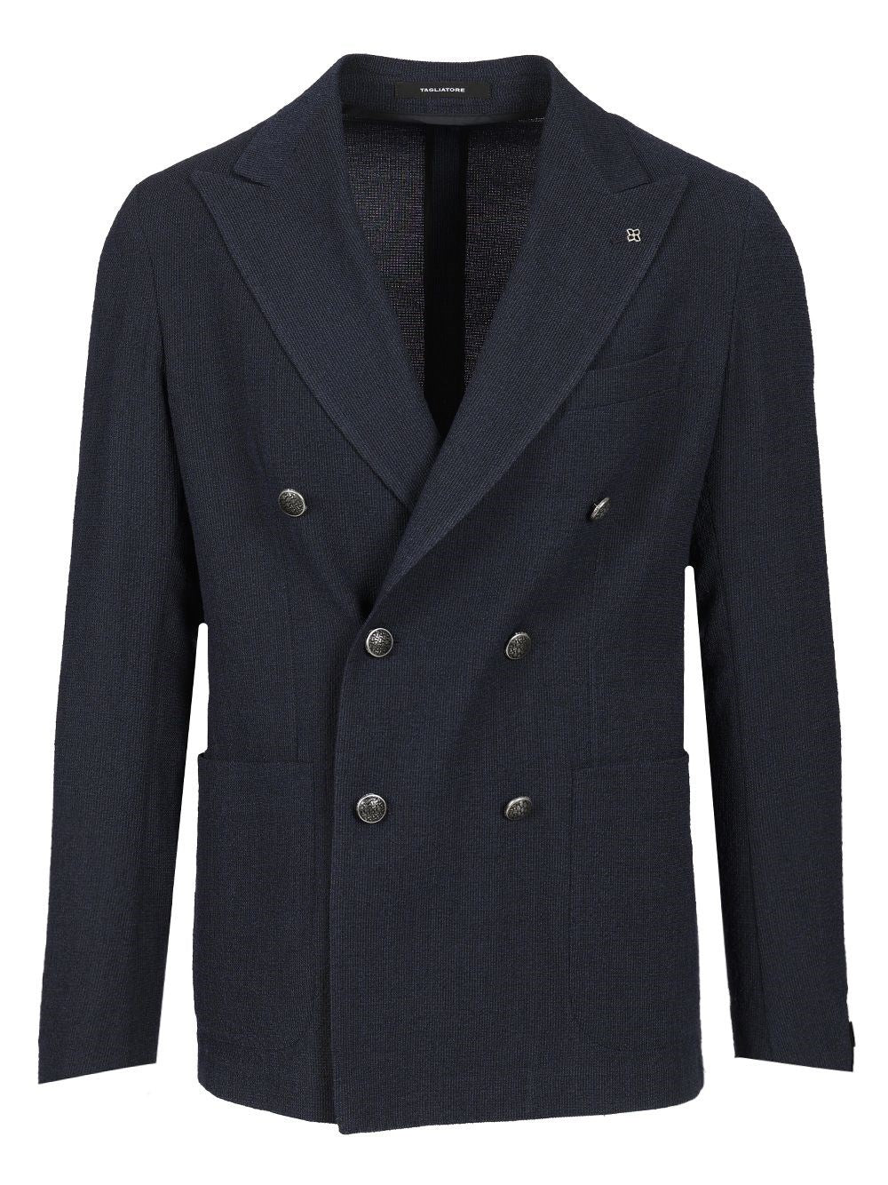 Tagliatore Men Montecarlo Doppio Petto Misto Lana Crepe