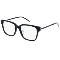 Saint Laurent Eyeglasses Square Full Rim, Black Frame and Clear Demo Lenses Lens SLM48O_A/F002