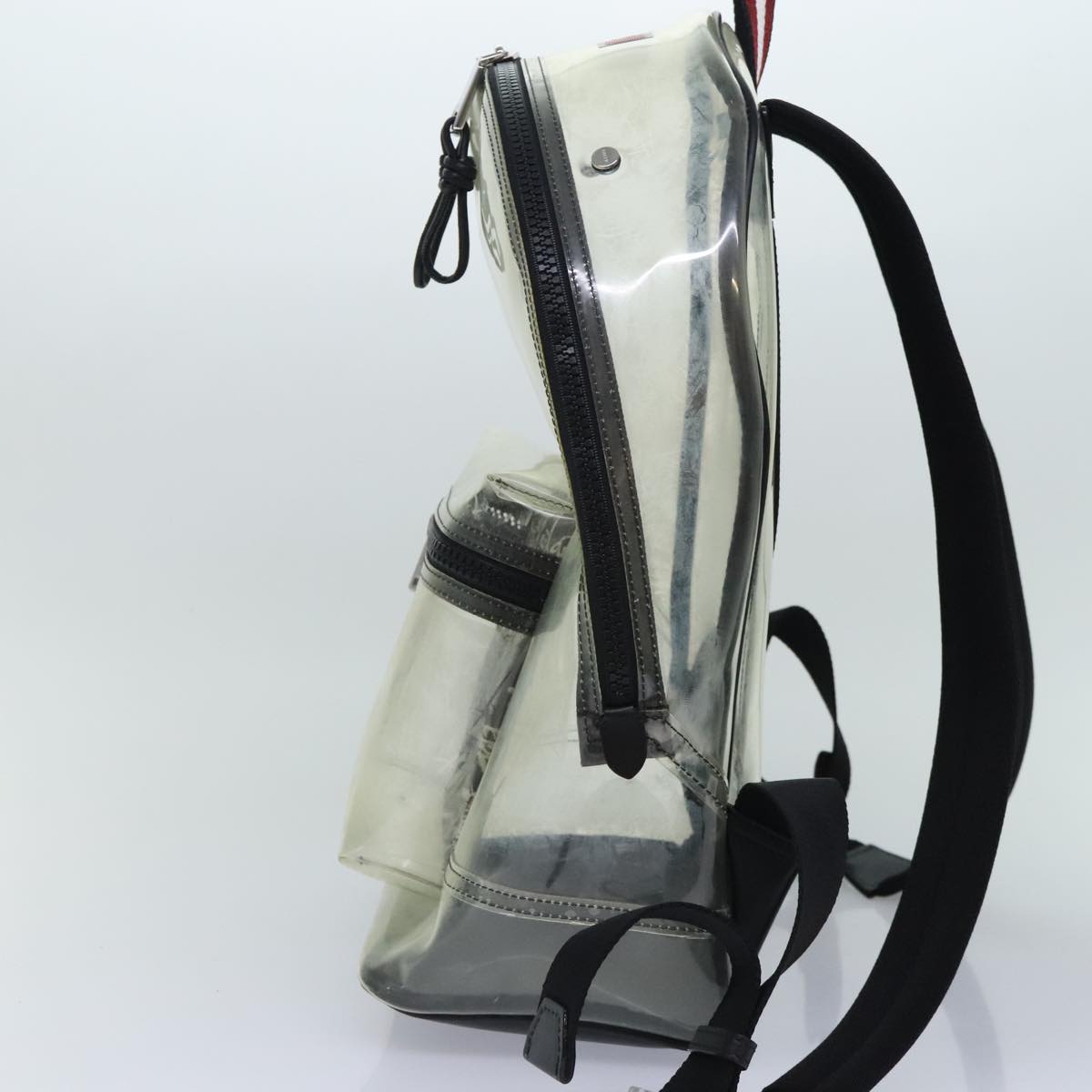 Bally Transparent Vinyl Backpack Bag (Pre-Owned)