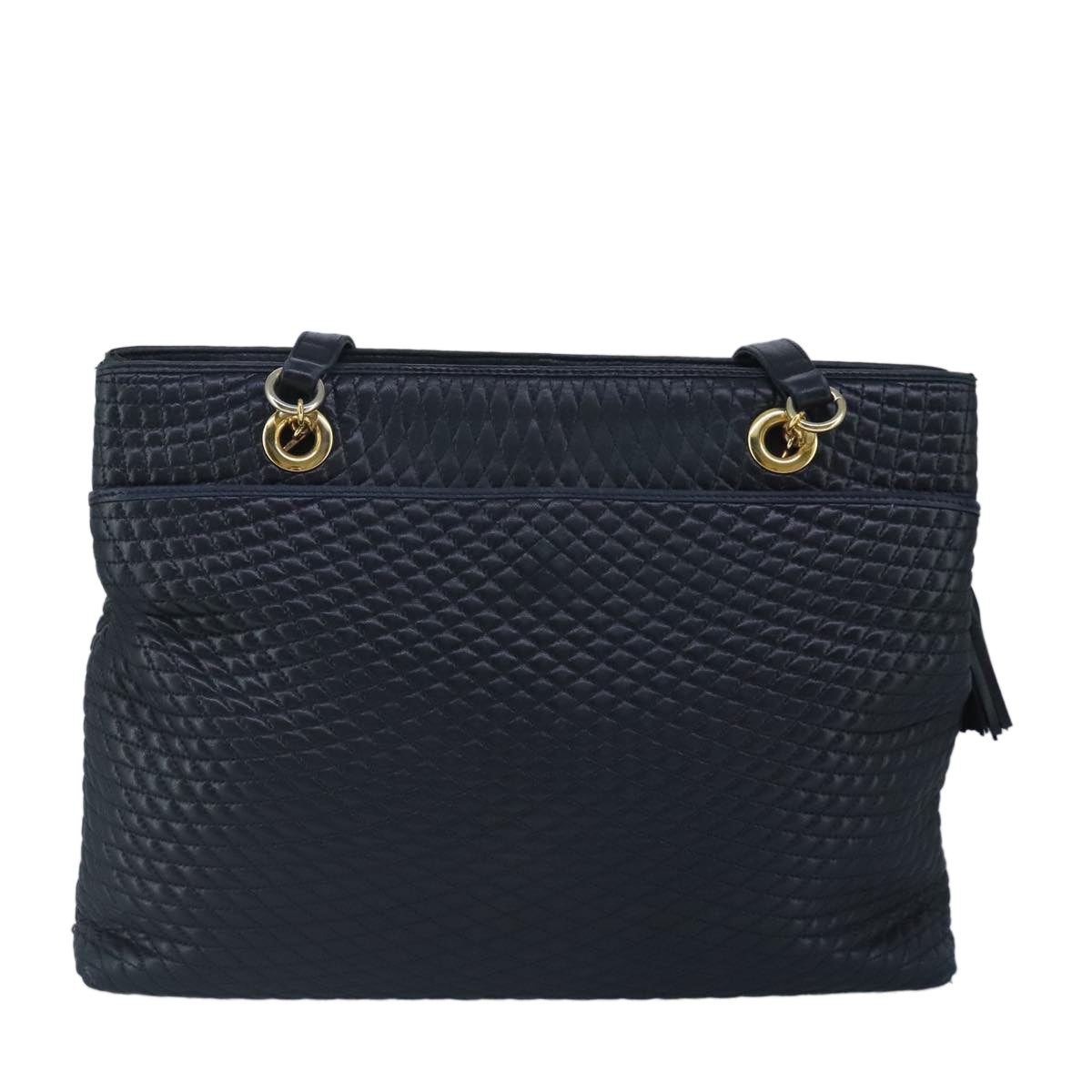 Bally Navy Leather Shoulder Bag (Pre-Owned)