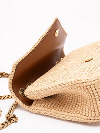 Saint laurent Saint Laurent Women `Loulou` Small Raffia Bag