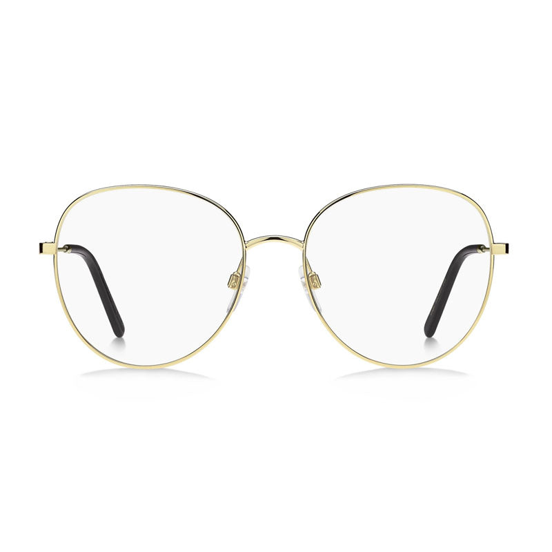Marc Jacobs Eyeglasses Round Full Rim, Light Gold Frame and Clear Demo Lenses Lens MARC5900J5G00