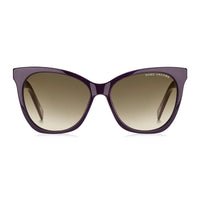 Marc Jacobs Sunglasses Cat Eye Full Rim, Plum Frame and Brown Gradient Lens MARC336/S00T7HA