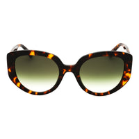 Moschino Sunglasses Cat Eye Full Rim, Blue/Brown Frame and Dark Blue Gradient Lens MOS173/S0S9W08