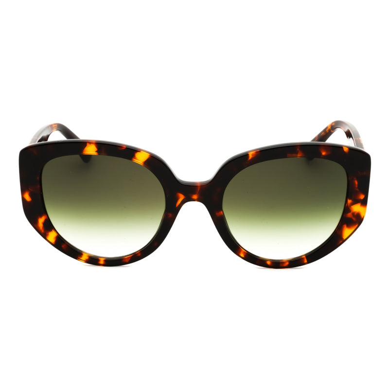 Moschino Sunglasses Cat Eye Full Rim, Blue/Brown Frame and Dark Blue Gradient Lens MOS173/S0S9W08