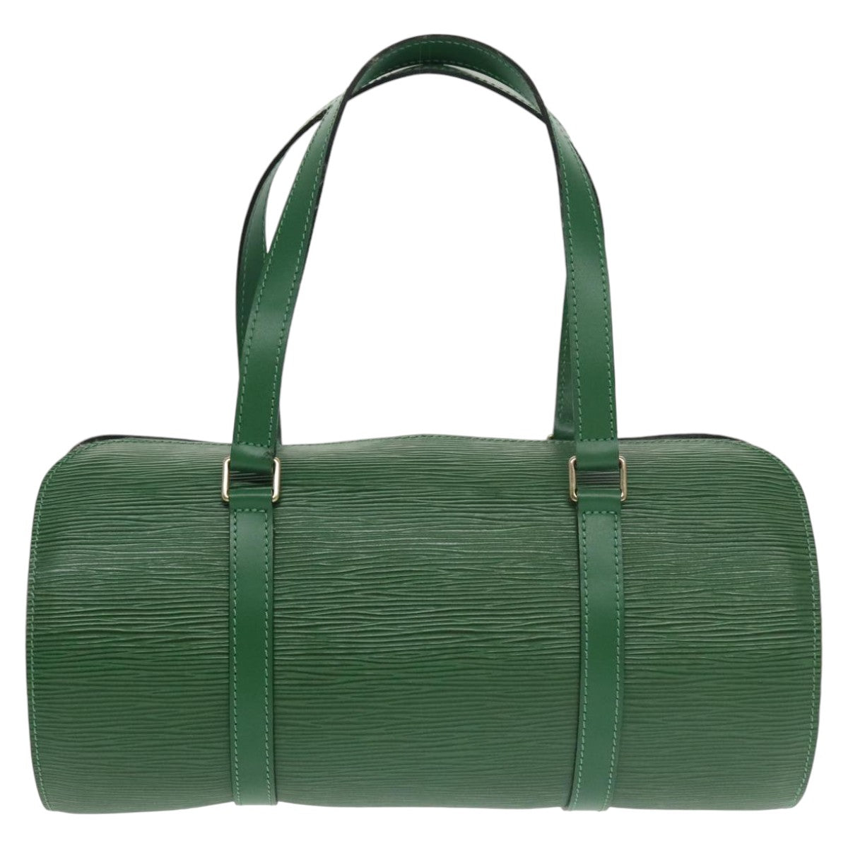 Louis Vuitton Soufflot Green Leather Handbag (Pre-Owned)
