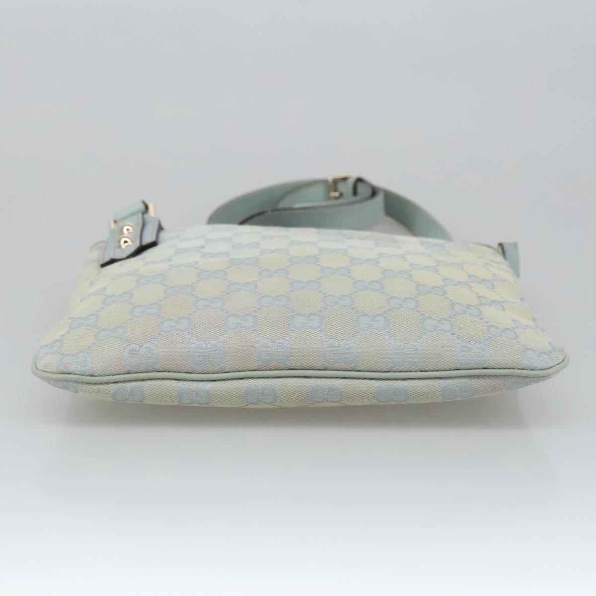 Gucci Blue Canvas Shoulder Bag (Pre-Owned)
