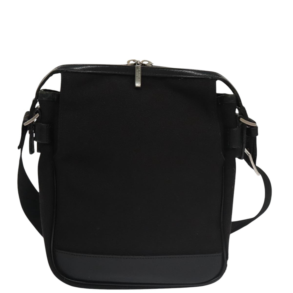 Burberry Black Canvas Shoulder Bag (Pre-Owned)