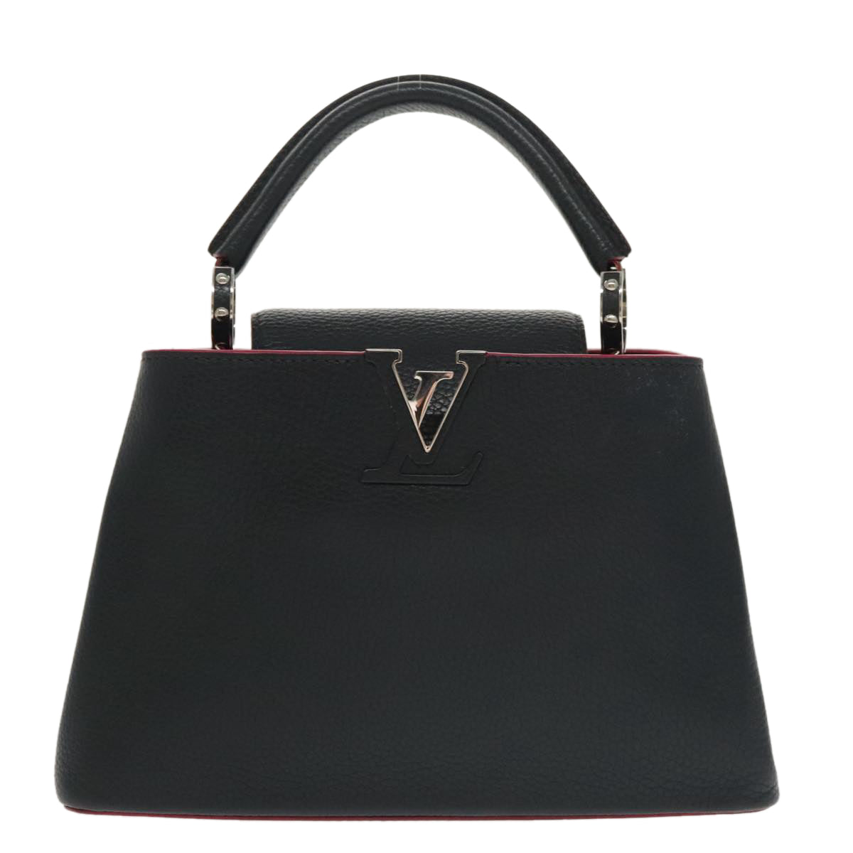 Louis Vuitton Capucines Black Leather Handbag (Pre-Owned)