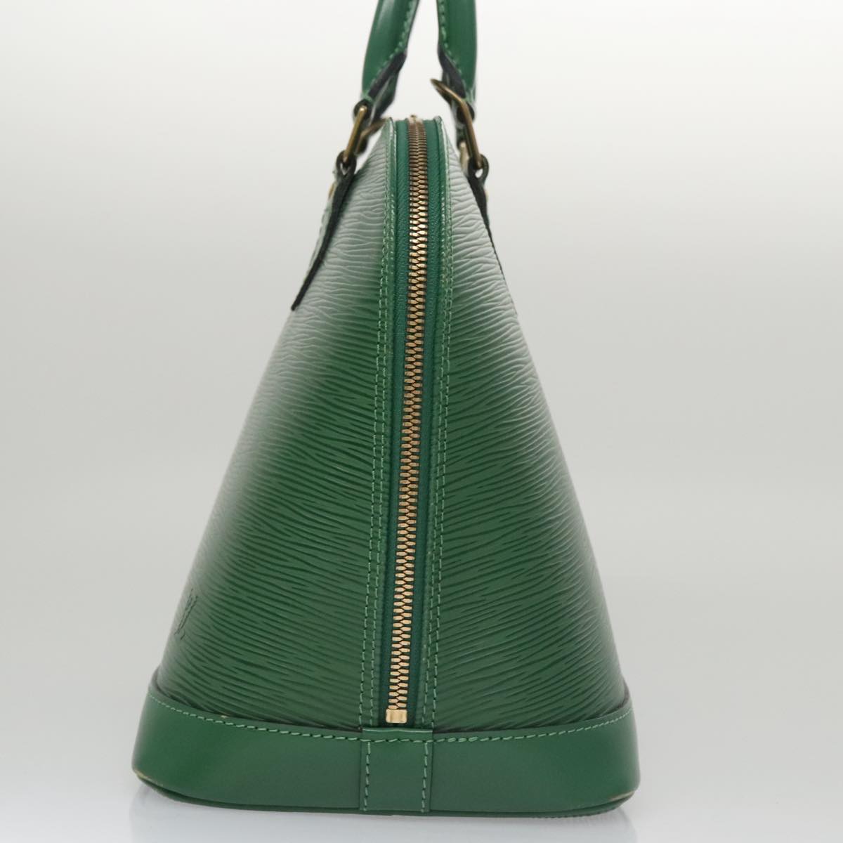 Louis Vuitton Alma Green Leather Handbag (Pre-Owned)