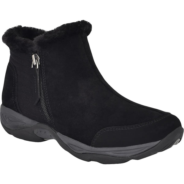 Elinot Womens Suede Slip On Ankle Boots