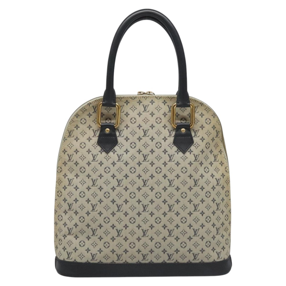 Louis Vuitton Alma Mini Blue Canvas Handbag (Pre-Owned)