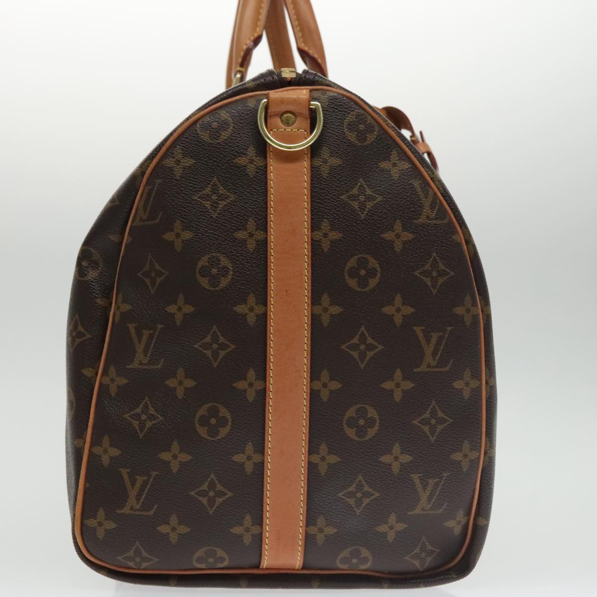 Louis Vuitton Keepall Bandouliere 50 Brown Canvas Travel Bag (Pre-Owned)