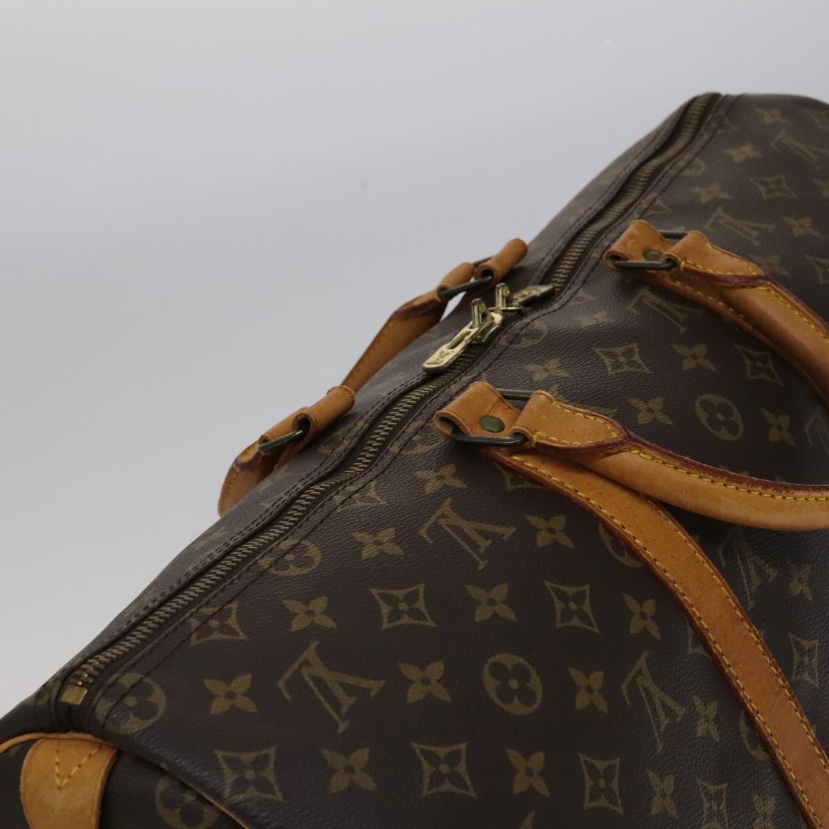 Louis Vuitton Keepall 50 Brown Canvas Travel Bag (Pre-Owned)