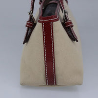 Burberry Blue Label Beige Canvas Handbag (Pre-Owned)